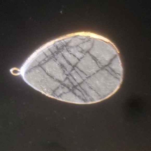 New Gold Wrapped Picasso Jasper Pendant. - Picture 4 of 6